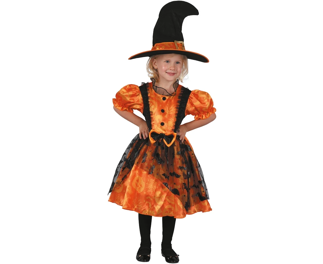 Role play-set for child Pumpkin Witch (dress, hat), size 92/104 cm